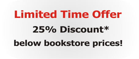 Limited time offer - 25% off bookstore prices!